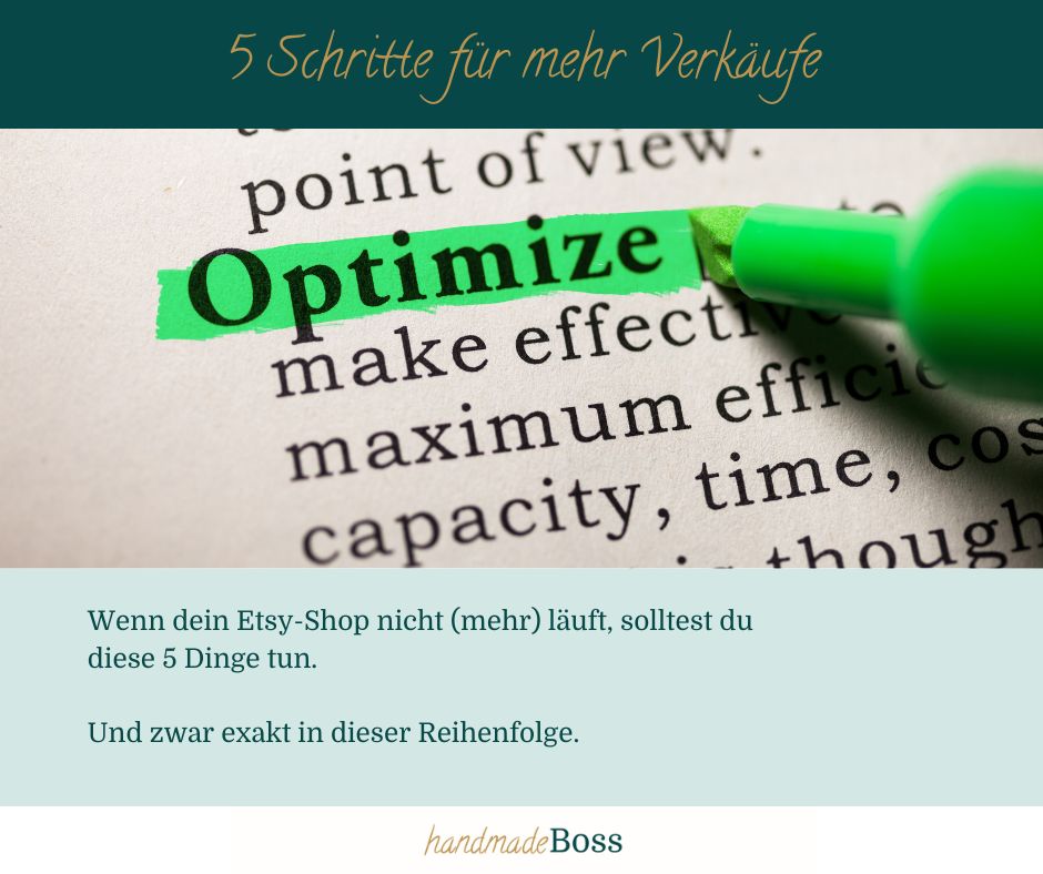Etsy-Shop: 5 Schritte für mehr Verkäufe